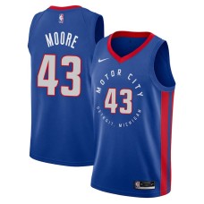 Detroit Pistons #43 Otto Moore Jersey -MOTOR CITY DETROIT. MICHIGAN 2020-2021 City