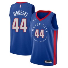 Detroit Pistons #44 Paul Mokeski Jersey -MOTOR CITY DETROIT. MICHIGAN 2020-2021 City