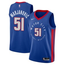 Detroit Pistons #51 Boban Marjanovic Jersey -MOTOR CITY DETROIT. MICHIGAN 2020-2021 City