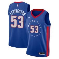 Detroit Pistons #53 Cliff Levingston Jersey -MOTOR CITY DETROIT. MICHIGAN 2020-2021 City