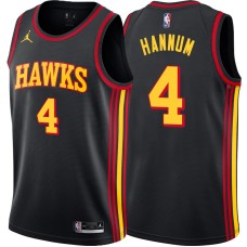 Atlanta Hawks #4 Alex Hannum Jersey -Black