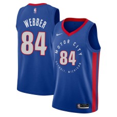 Detroit Pistons #84 Chris Webber Jersey -MOTOR CITY DETROIT. MICHIGAN 2020-2021 City