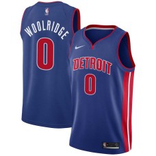 Detroit Pistons #0 Orlando Woolridge Jersey -Blue