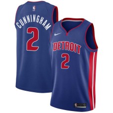 Detroit Pistons #2 Cade Cunningham Jersey -Blue