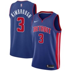 Detroit Pistons #3 Stan Kimbrough Jersey -Blue