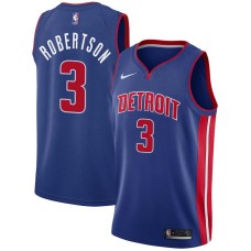 Detroit Pistons #3 Alvin Robertson Jersey -Blue