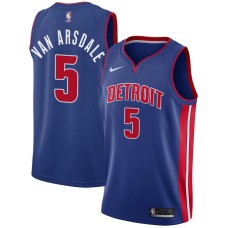 Detroit Pistons #5 Tom Van Arsdale Jersey -Blue