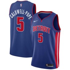 Detroit Pistons #5 Kentavious Caldwell-Pope Jersey -Blue