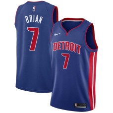 Detroit Pistons #7 Frankie Brian Jersey -Blue