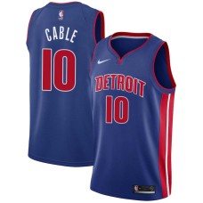 Detroit Pistons #10 Barney Cable Jersey -Blue