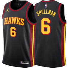 Atlanta Hawks #6 Omari Spellman Jersey -Black