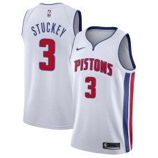 Detroit Pistons #3 Rodney Stuckey Jersey -White