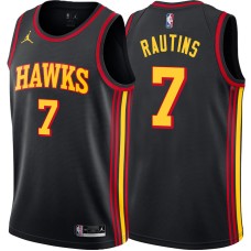 Atlanta Hawks #7 Leo Rautins Jersey -Black