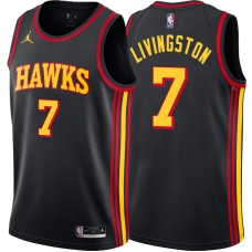 Atlanta Hawks #7 Randy Livingston Jersey -Black