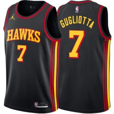 Atlanta Hawks #7 Tom Gugliotta Jersey -Black