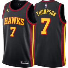 Atlanta Hawks #7 Dijon Thompson Jersey -Black