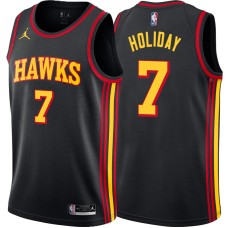 Atlanta Hawks #7 Justin Holiday Jersey -Black