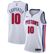 Detroit Pistons #10 Bob Carpenter Jersey -White