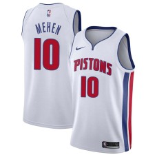 Detroit Pistons #10 Dick Mehen Jersey -White