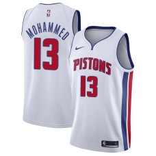 Detroit Pistons #13 Nazr Mohammed Jersey -White