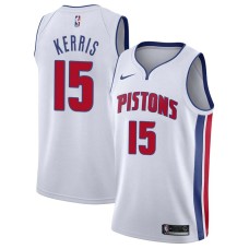 Detroit Pistons #15 Jack Kerris Jersey -White