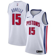 Detroit Pistons #15 Jesse Arnelle Jersey -White