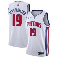 Detroit Pistons #19 Svi Mykhailiuk Jersey -White