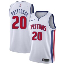 Detroit Pistons #20 George Patterson Jersey -White