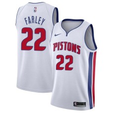 Detroit Pistons #22 Dick Farley Jersey -White