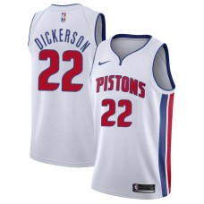 Detroit Pistons #22 Henry Dickerson Jersey -White