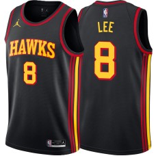 Atlanta Hawks #8 Damion Lee Jersey -Black