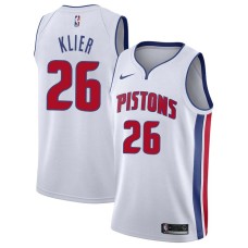 Detroit Pistons #26 Leo Klier Jersey -White