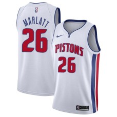 Detroit Pistons #26 Harvey Marlatt Jersey -White