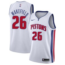 Detroit Pistons #26 Andre Wakefield Jersey -White