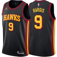 Atlanta Hawks #9 John Hargis Jersey -Black