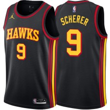 Atlanta Hawks #9 Herb Scherer Jersey -Black