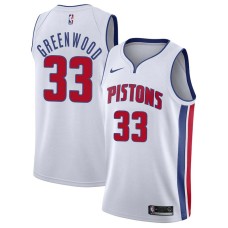 Detroit Pistons #33 Dave Greenwood Jersey -White