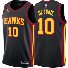 Atlanta Hawks #10 Hank DeZonie Jersey -Black