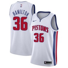 Detroit Pistons #36 Ralph Hamilton Jersey -White