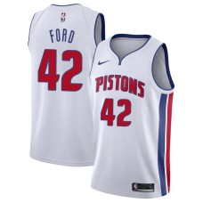 Detroit Pistons #42 Chris Ford Jersey -White