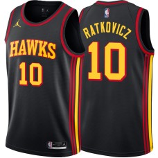 Atlanta Hawks #10 George Ratkovicz Jersey -Black