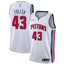 Detroit Pistons #43 Tony Fuller Jersey -White