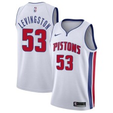 Detroit Pistons #53 Cliff Levingston Jersey -White