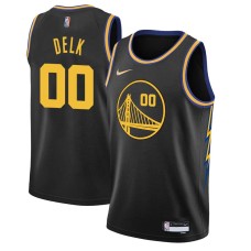 Golden State Warriors #00 Tony Delk Jersey -Black 2021-2022 City