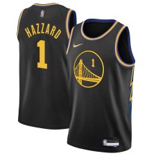 Golden State Warriors #1 Walt Hazzard Jersey -Black 2021-2022 City