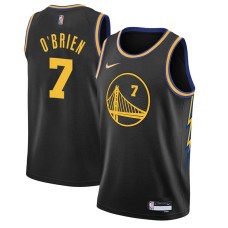 Golden State Warriors #7 Bob O'Brien Jersey -Black 2021-2022 City