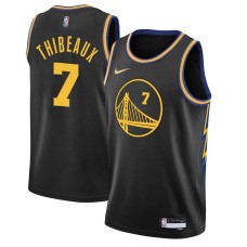 Golden State Warriors #7 Peter Thibeaux Jersey -Black 2021-2022 City