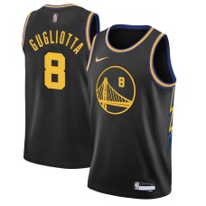 Golden State Warriors #8 Tom Gugliotta Jersey -Black 2021-2022 City