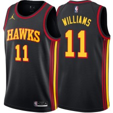 Atlanta Hawks #11 Milt Williams Jersey -Black