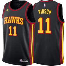 Atlanta Hawks #11 Fred Vinson Jersey -Black